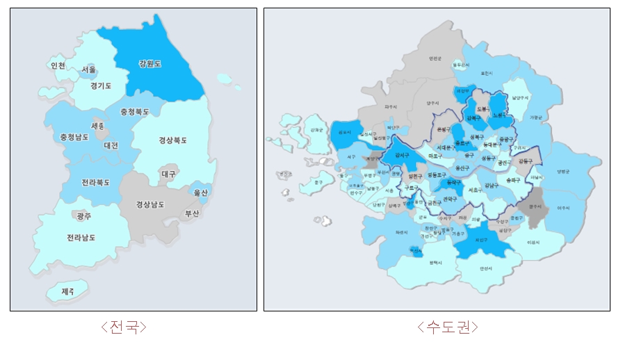 2024년 1월 부동산시장 소비심리지수 - 자세한 내용은 하단 참조