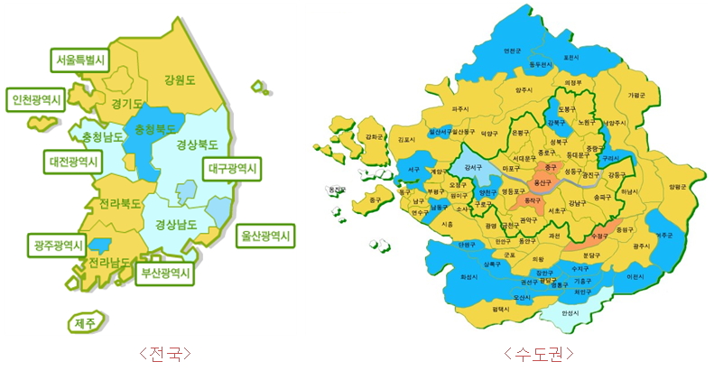 2017년 5월 전국 및 수도권 부동산시장 소비심리지수