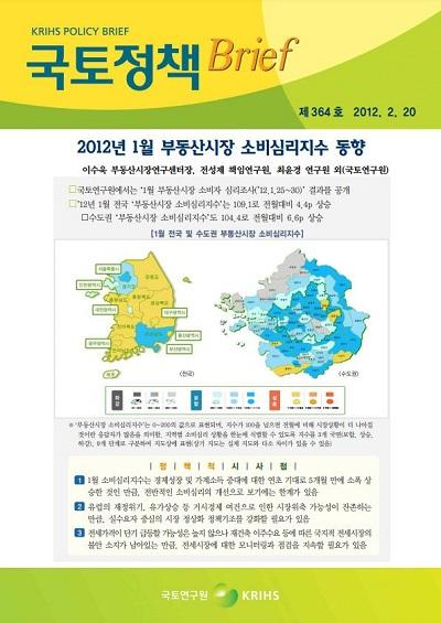 2012년 1월 부동산시장 소비심리지수 동향