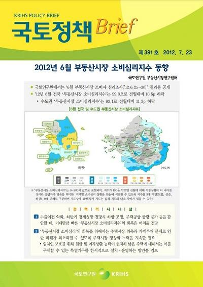 2012년 6월 부동산시장 소비심리지수 동향