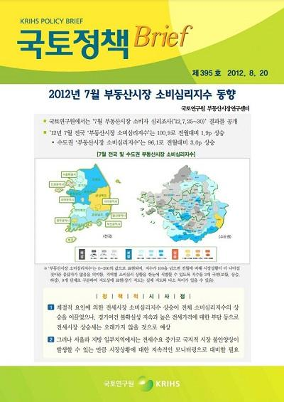 2012년 7월 부동산시장 소비심리지수 동향