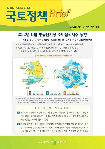 2012년 11월 부동산시장 소비심리지수 동향
