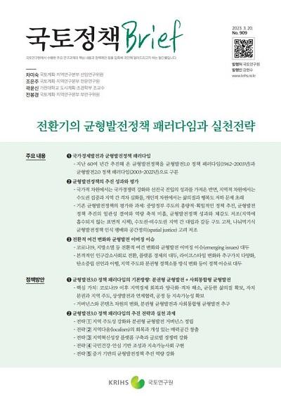 전환기의 균형발전정책 패러다임과 실천전략