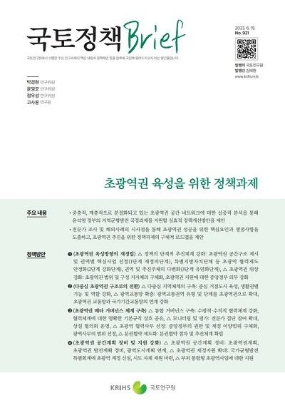 초광역권 육성을 위한 정책과제