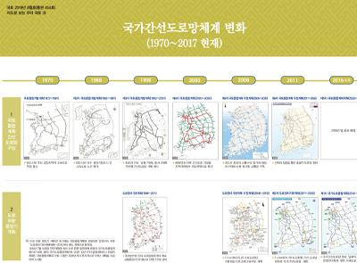 [지도로 보는 우리 국토 8] 국가간선도로망체계 변화(1970~2017 현재)